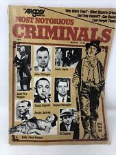 Most Notorious Criminals An Argosy Special 1978 rare picture