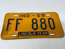 1959 Indiana FF 880 License Plate  picture