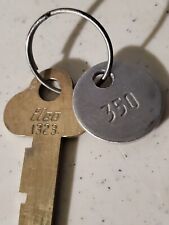Super Rare Vintage Original Diebold Inc. Key #1323 With Ring And Tag 350 Safety picture