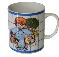 Vintage 1979 Rare Susan Perl Coffee Cup Mug Says Please Be Kind To All Animals  picture