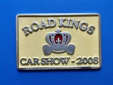 VINTAGE ROAD KINGS CAR SHOW METAL PLAQUE 2008 • METAL CAR CLUB BURBANK CA picture