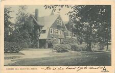 Natick MA Circle Drive @ Walnut Hill School~Highland Hall~1920s Postcard picture