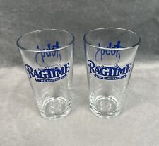 TOBY'S Dinner Show Columbia MD Glass Tumbler X2 Ragtime The Musical Rare picture