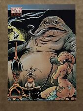 1993 Topps Star Wars Galaxy New Visions Sam Kieth A Card #104 Jabba Twilled Oola picture