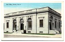 Vintage US Post Office, Ottawa, IL Postcard picture