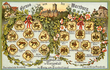 Gruss Von Der Wartburg Germany Postcard With All the Wild Animals  picture