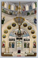 Nicholas Greek Orthodox Church Tarpon Springs Florida Fl Unposted Linen Postcard picture