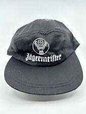 JAGERMEISTER Beer Painters Hat Black Cap Rare Style Vintage 1990s Promo NOS picture