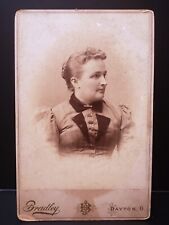 c1870s Antique Cabinet Card of Maud of Dayton Ohio Id'd picture