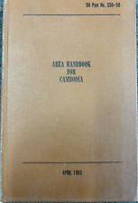 Area Handbook for Cambodia April 1963, Hard Cover picture