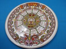 Vintage Wedgwood 1977 Tonatiuh Calendar Plate Seventh Series Made in UK picture