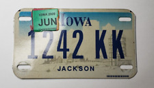 2009 Jackson IOWA Motorcycle License Plate # 1242 KK picture