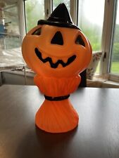 vintage Halloween pumpkin With Hat Blow Mold picture
