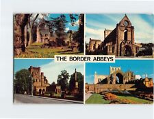 Postcard The Four Border Abbeys Dryburgh Jedburgh Kelso Melrose Scotland picture