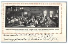 View In The Bookkeeping Department Central Business College Denver CO Postcard picture