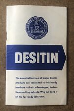 Vintage 1961 Desitin Chemical Company Product Brochure Baby Ointment Cream Acne picture
