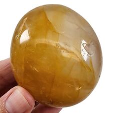 Golden Healer Quartz Crystal Polished Pebble Madagascar 138 grams. picture