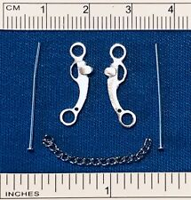 RDLC Lg. Classic 1:12/Sm. Traditional 1:9 WESTERN REINING BIT Unassembled PEWTER picture