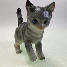 Lefton Hand Painted Ceramic Cat Kitten Figurine Original Label Vintage picture
