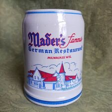 Mader's Famous German Restaurant Milwaukee Wisconsin Stein Tankard Beer Mug  picture