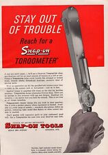 1963 Snap-On Tools Torqometer Torque Meter Original Color Print Ad picture