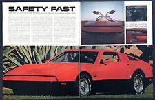1974 Bricklin Gull-Wing Fiberglass Coupe 4 photo 2-page Review Article picture