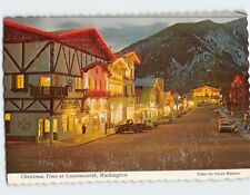 Postcard Christmas Time at Leavenworth Washington USA picture