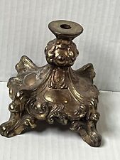 Vintage 1950s Hollywood Regency Rococo Style Metal Lamp Base Capitol Casting NY picture