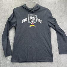 Walt Disney World Adult Hoodie Pullover Long Sleeve T-shirt Dark Gray Small picture