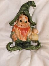 Vintage Lefton Japan St.Patricks  Day Elf Gnome Porcelain Figurine Mint picture