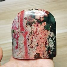 387g Rare Chinese Taiwan Seven Colours Natural Jade Stone Beautiful Patterns picture
