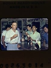 1950s Man in Mexican Bar Mexico Bartender Bottles Alcohol 35mm Original Slide picture