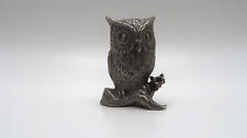 Vintage Rawcliffe Pewter Owl Figure 3.6cm picture