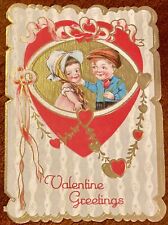 Antique Edwardian Valentine's Card ~ No Handwriting ~ Made in Germany picture