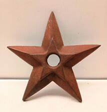 Vintage Cast Iron Star 3 Dimensional Design 6