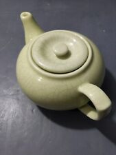 Porcelain Teapot BIA CORDON BLEU Ancien Pattern Light Jade Green Crackle Glaze  picture