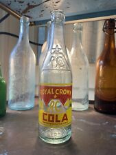 Antique Rare Version Embossed ACL Royal Crown RC Cola Pyramid Soda Bottle picture