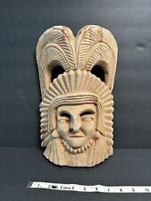 Vintage Hand Carved Wooden Tribal  Native Ethnic Art Wood Carving Mask Indian picture