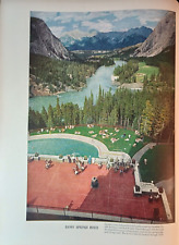 1947 BANFF SPRINGS HOTEL Canadian Rockies  magazine PRINT AD ORIGINAL (Unframed) picture