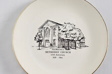 Vtg 1839-1964 Florence Methodist Church The Sabina Line Collectors Plate History picture