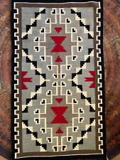 Navajo Rug, Vintage, Two Grey Hills design, Excellent Condition, Top Quality picture