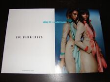 BURBERRY 4-Page Magazine PRINT AD Spring 2015 JOURDAN DUNN Naomi Campbell picture
