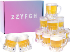 Mini Plastic Beer Mugs, 2 Oz Mini Beer Glasses Shot Glasses with Handle New picture
