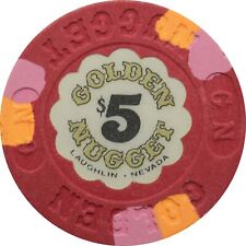 Golden Nugget Casino Laughlin Nevada $5 Chip 1988 picture