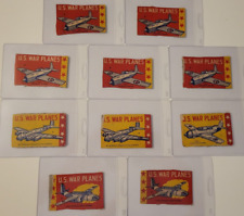 1940's U.S. WAR PLANES R167 10 CANDY BOX CUT OUT CARDS Pioneer Specialty Co Rare picture