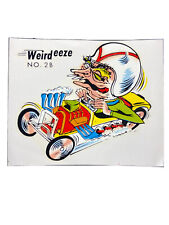 Vintage Impko Waterslide Decal Weirdeeze No. 2B Original 50s Hot Rod Weird Car picture