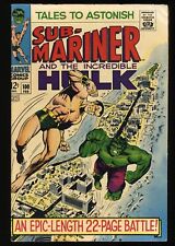 Tales To Astonish #100 FN/VF 7.0 Sub Mariner Incredible Hulk Marvel 1968 picture