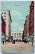 Duluth Minnesota MN Postcard 5th Ave. West Union Station Exterior c1913 Vintage picture