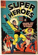 Super-Heroes #1 (Dell Comics 1967) 1st Appearance Origin Fab Four Silver Age VG+ picture