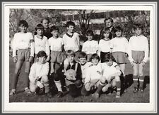 Football Soccer School team Handsome youg boy teen Sports uniform vintage photo picture